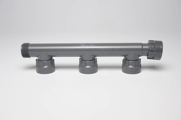 Dura 3 Port Manifold (With Nipples, 2 Port + Elbow)