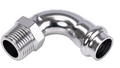 Stainless Steel Press 42mm X 1 1/2" 90 Elbow With Male Threaded End V 316L Water