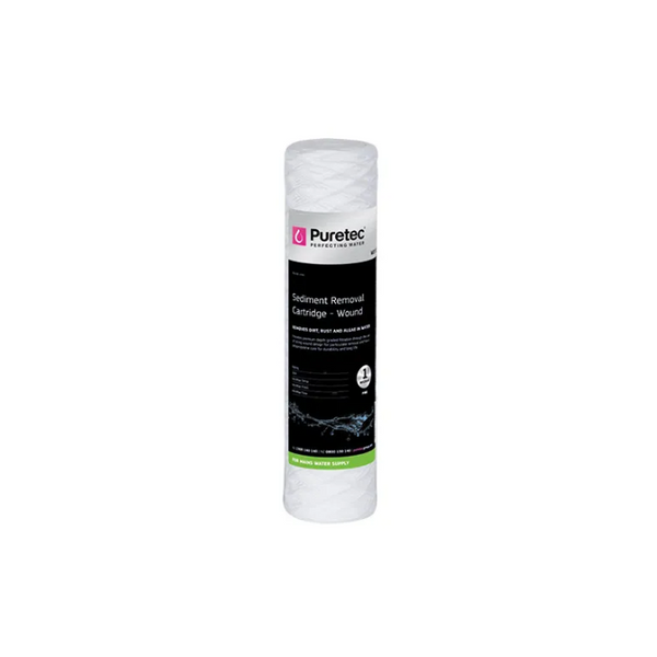 Wound Sediment Cartridge, 10 Inch, 1Um Hot Water