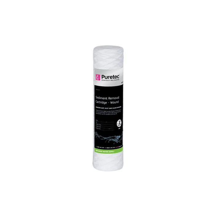 Wound Sediment Cartridge, 10 Inch, 1Um Hot Water