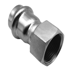 Stainless Steel Press Female Adapter 42mm X 1 1/2" V 316L Water