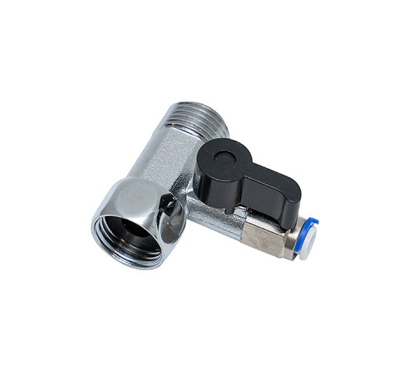 Adaptor Ball Valve Chrome 1/2 M&F X 1/4 Tube