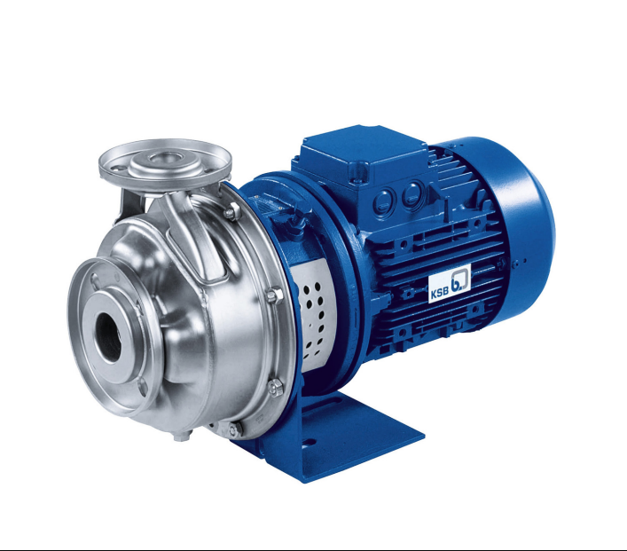 EtachromB 050-025-125 CC Stainless Steel motor pump, 135mm reduced diameter Stainless Steel impeller, DN 50 PN 16 EN 1092-1 suction flange,