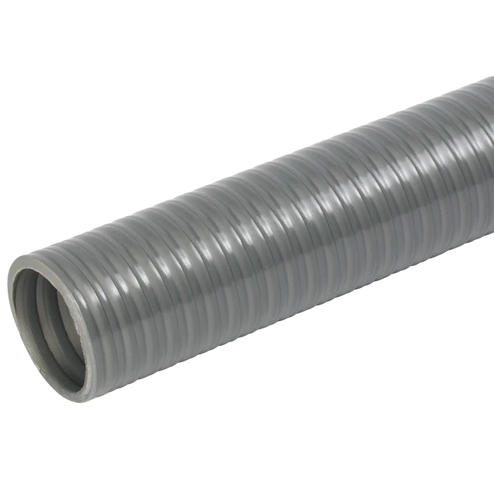 Grey PVC Suction Hose - 32mm I.D. x 1m
