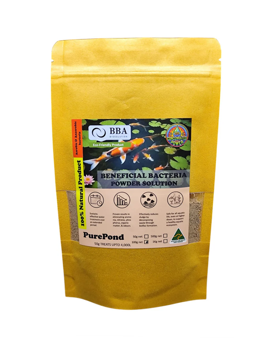 PurePond Beneficial Bacteria (Anarobic) 50g can treat up to 4,000L water (100g)