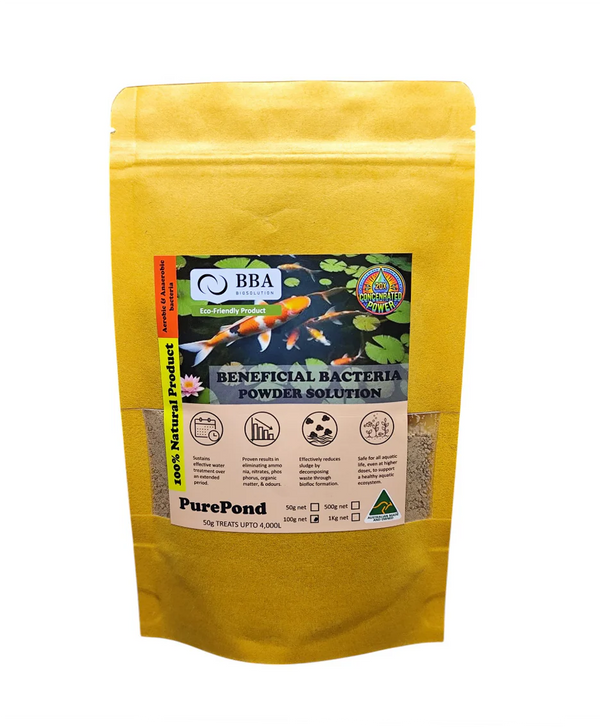 PurePond Beneficial Bacteria (Anarobic) 50g can treat up to 4,000L water (100g)