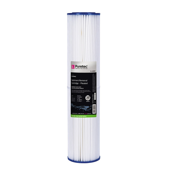 Pleated Cartridge Large Dia 4.5", 20 Inch, 20Um