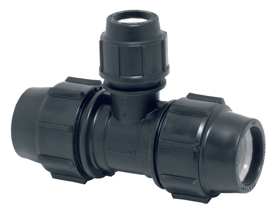 Plasson Reducing Tee No.7340 50 X 32mm (Ea)