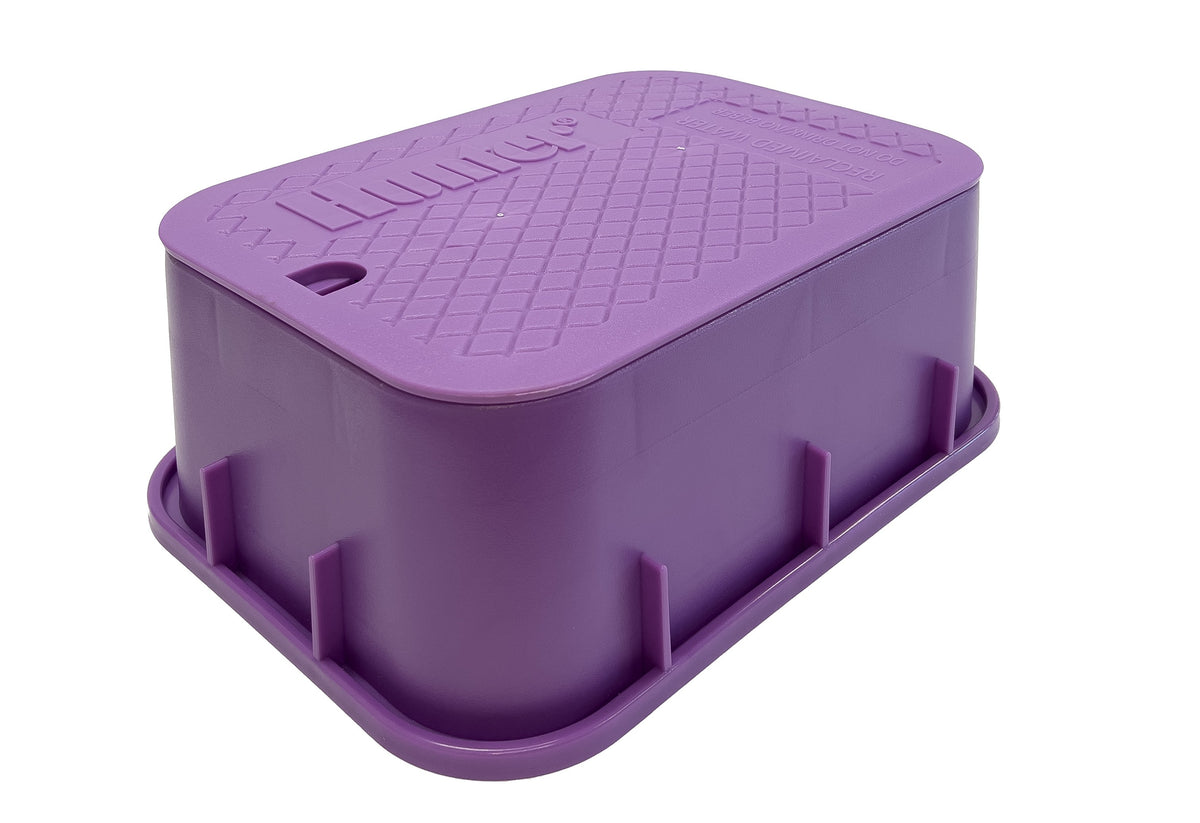 305 X 430 RCT X 175H VALVE BOX W/LID PURPLE (RW)