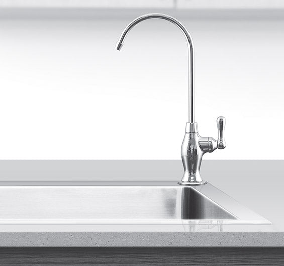 Faucet, Elegant Gooseneck, 1/4 Turn