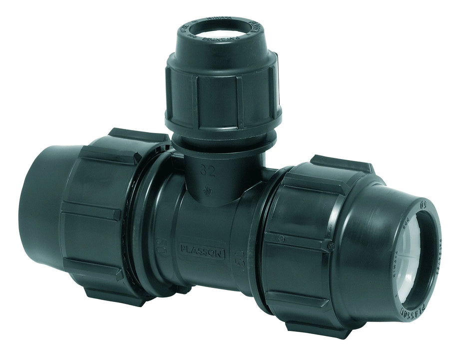 Plasson Reducing Tee No.7340 40 X 25mm (Ea)