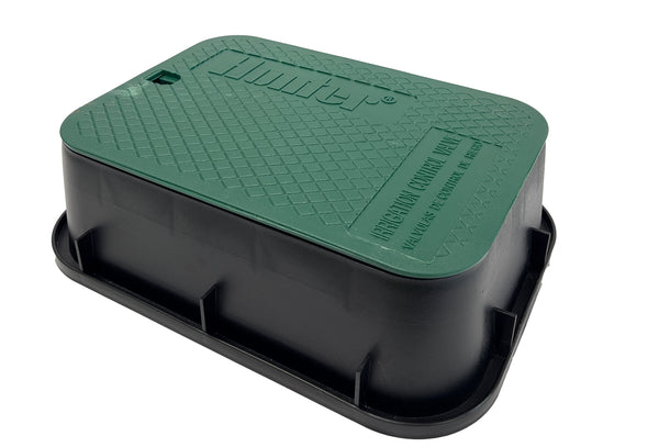 380 X 540 RCT X 175H VALVE BOX W/LID BLACK/GREEN