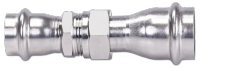 Stainless Steel Press Union With Male Coupling 28mm*1" V 316L Water