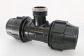 Metric Mine Tee F-Threaded Offtake 63mm x 2" x 63mm