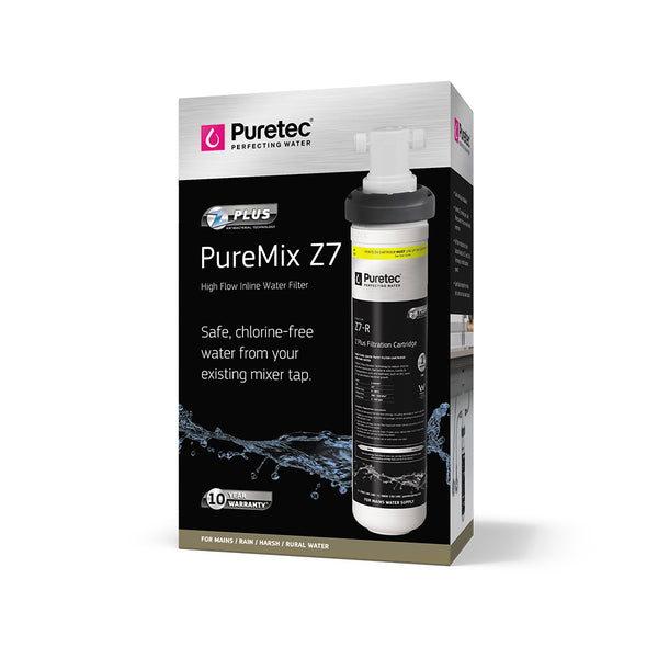 Puremix Z7 High Flow water filter system for all water supply, 15 inch - 60,000 L capacity