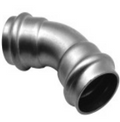 Stainless Steel Press 108mm F X F 45 Elbow M 316L Water