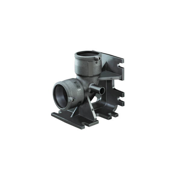 EF Duckfoot Elbow 90 Deg 90mm x 32mm Outlet