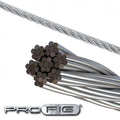 ProRig Wire Rope 4.0mm 7x7 AISI 316 Per Meter