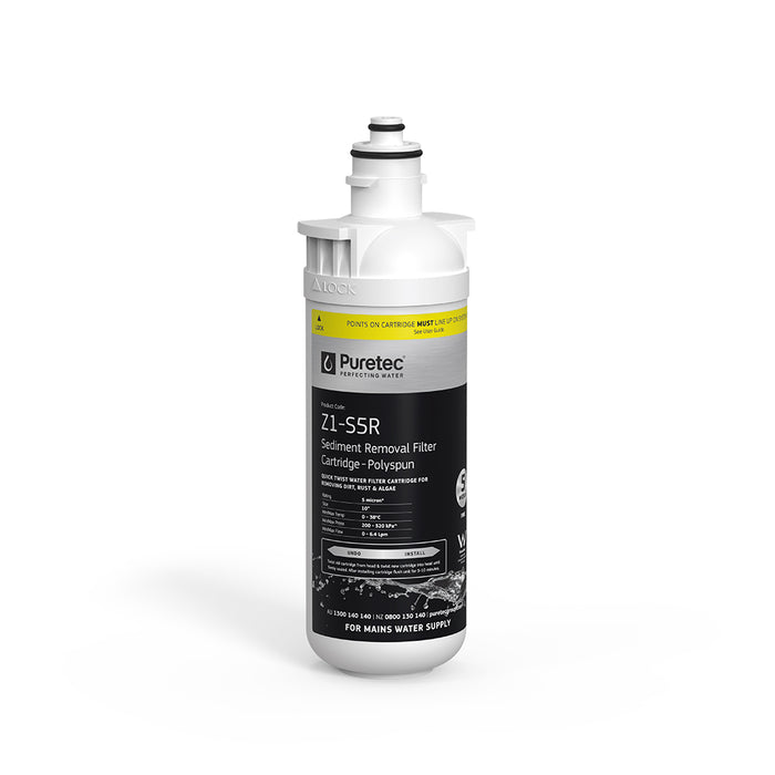 Rain Water Quick Twist Twin Filter Replacement Cartridge 5Um - PT-Z1-S5R