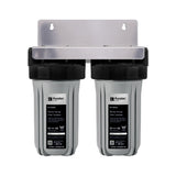 Twin 10" Large Dia Housing 40Mm Conn + Filters For Rainwater - PT-WU10-40R
