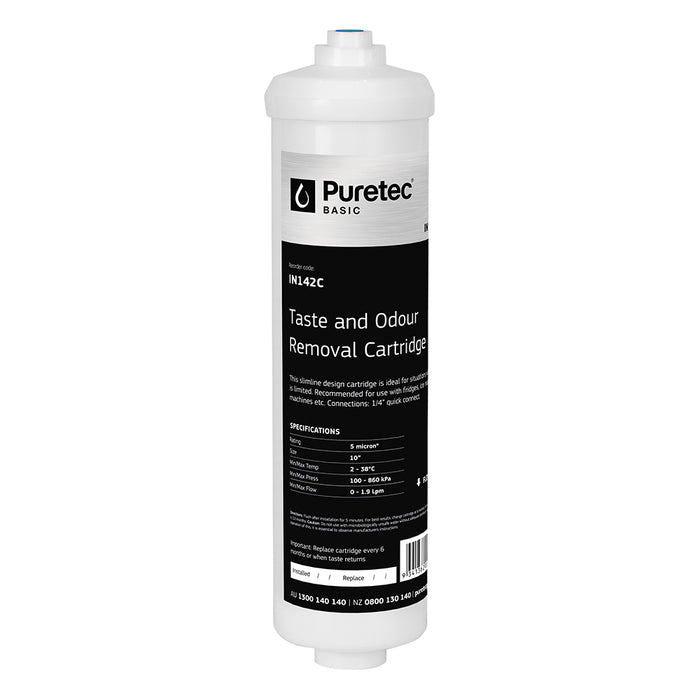 Inline Carbon Cartridge, 10", 1/4 Bspf