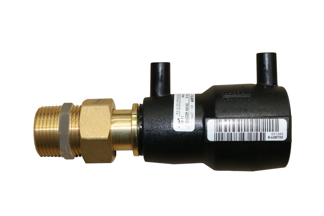 Male Free Nut Transition Coupler EF Brass 40mm x 1" (25mm)