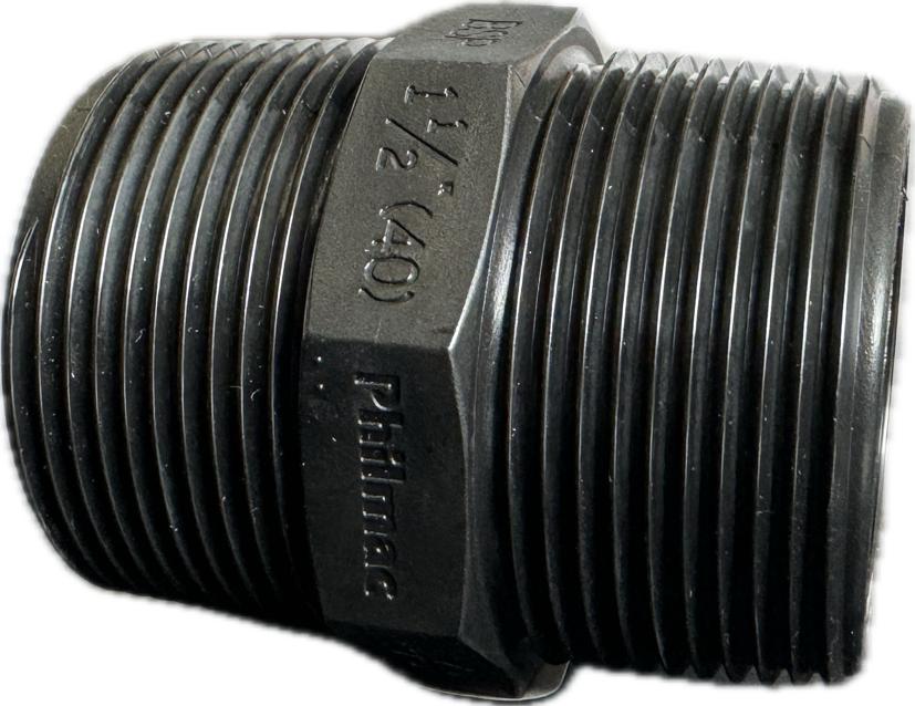 Poly Nipple 1-1/2"  - (40mm)