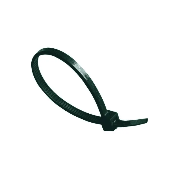 Black Cable Tie, 370Mm L, 4.8Mm Wide (100 Pack)