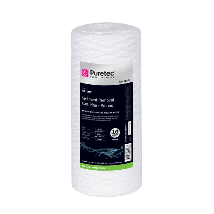 Wound Large Dia 4.5" Cartridge, 10 Inch, 10Um