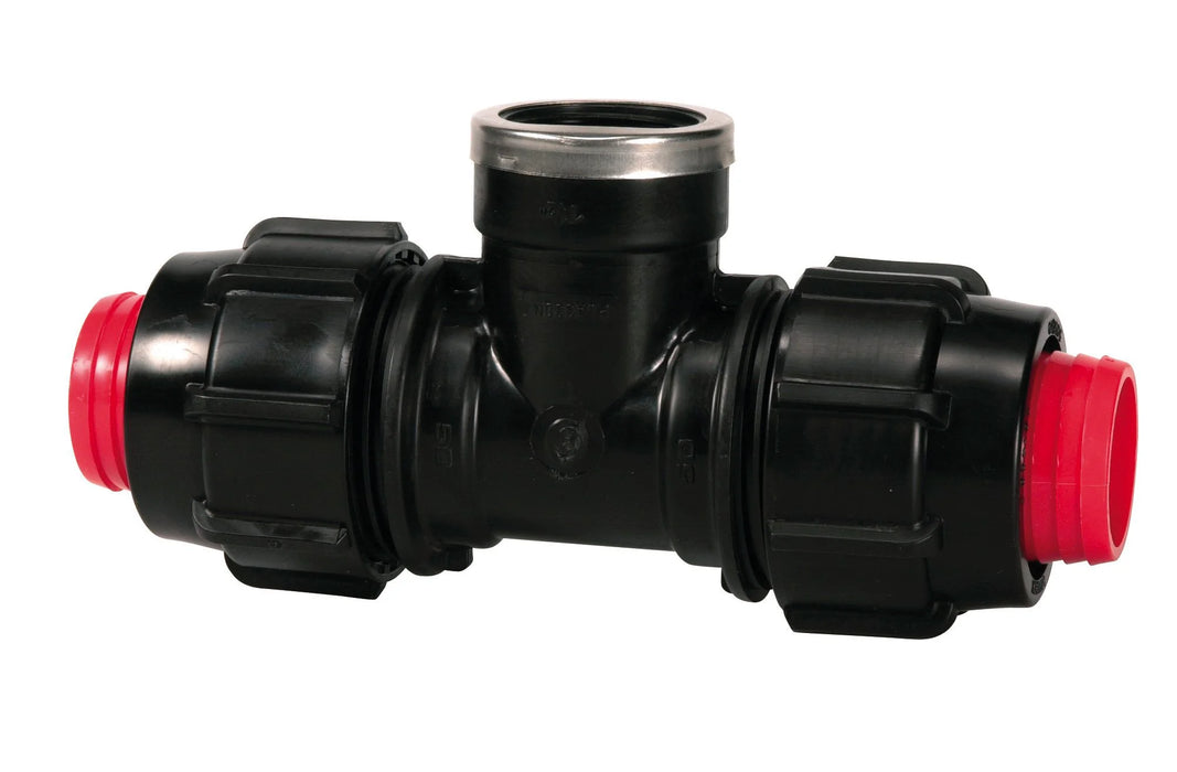 Tee Rural F-Threaded Offtake 1"-1"-1"