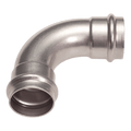 Stainless Steel Press 76mm F X F Elbow 90 M 316L Water