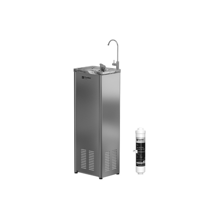 20 Lph, Ss, Bubbler & Carafe Filler With External Filter Kit
