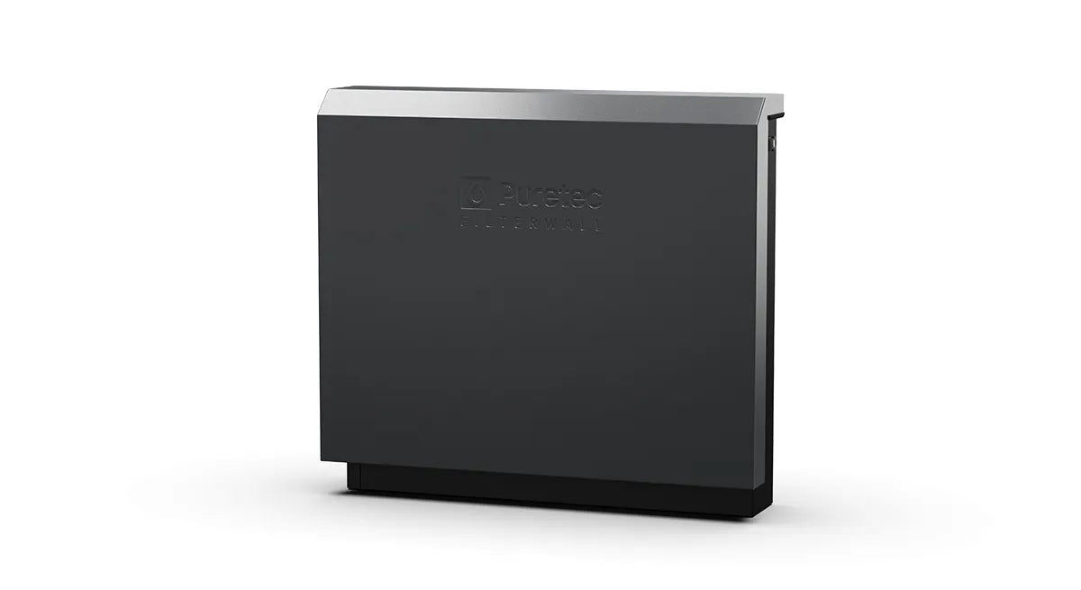 FilterWall - Freestanding Whole House Filtration, Charcoal Front Cover, 55 L/min with ScaleProtect and plumbed bypass