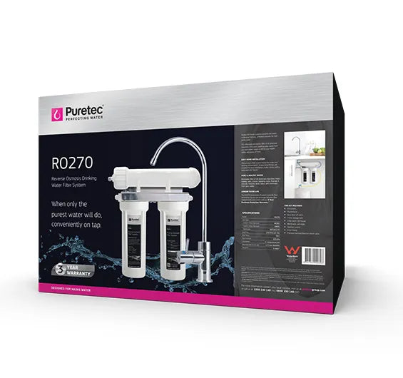 Reverse Osmosis System, 270 Litres/Day - PT-RO270