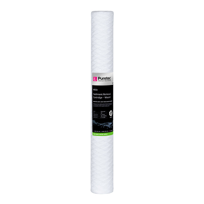 Wound Standard Dia 2.5" Cartridge, 20 Inch, 20Um