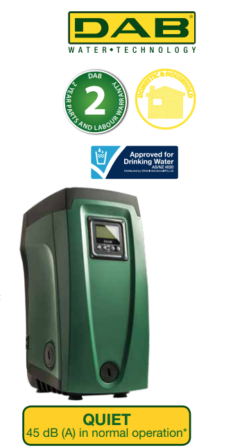 Dab-Esybox Variable Speed Pressure System 120L/min and Max Head 61m 240v