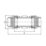 Plasson Repair Coupling 32mm
