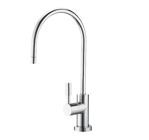 Goose Neck Faucet, Chrome 1/4 Turn