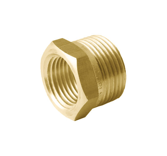 Brass Reducing Bush 1/4M X 1/8F - PT-BFB042
