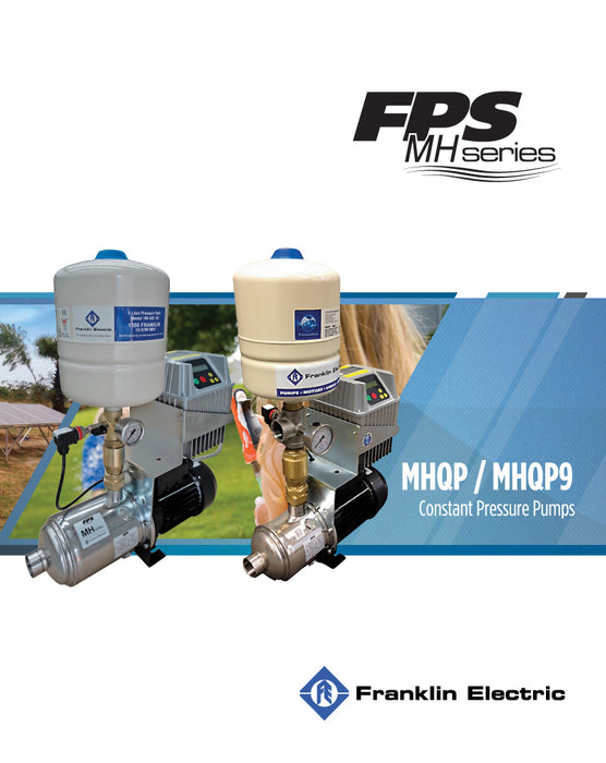 Franklin MHQP Horizontal Multistage Pump – 1.5kW VSD, 0–8 m³/h (5AMH7B-532-DT015P08)