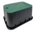 380 X 540 RCT X 310H VALVE BOX W/LID BLACK/GREEN