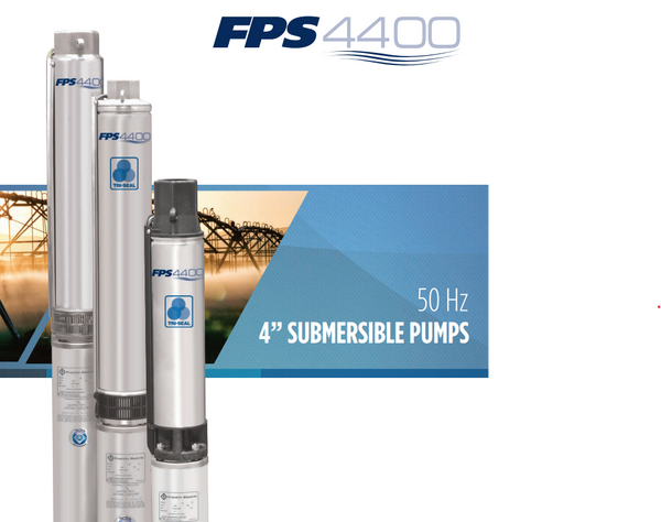 4” FPS 4400 Tri-Seal Submersible PUMP & 3W 1PH MOTOR ASSEMBLY - PMA WITH 1PH CONTROL BOX