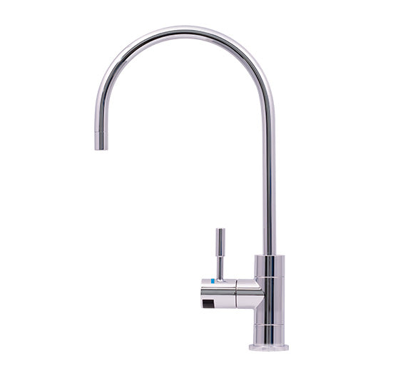 Chrome Designer Faucet, High Loop, 1/4 Turn, Led