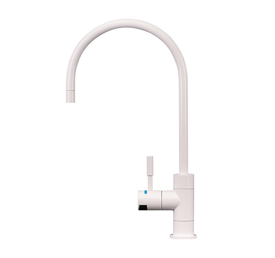 Alpine White Designer Faucet, High Loop, 1/4 Turn, Led