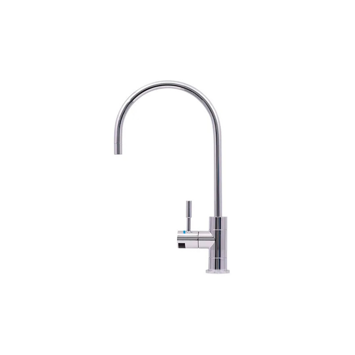 Polished Black Designer Faucet, High Loop, 1/4 Turn, Led