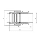 Plasson Male Adaptor 32mm X 32Mi