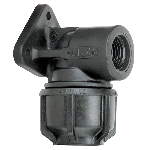 ELBOW Wall Plate 3G Metric 25x1/2" FI BSP