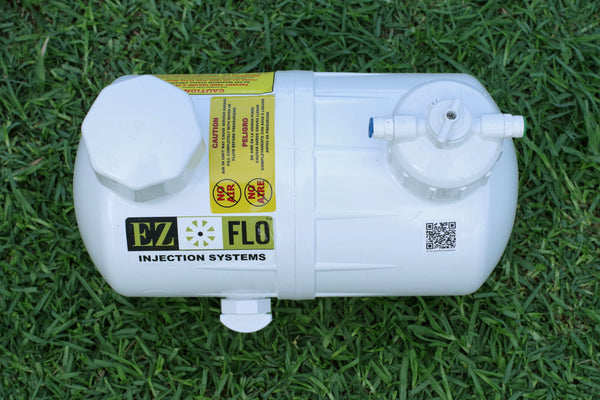 EZ-FLO - 6.7L - EZKIT Fertiliser Injection System with fill cap & drain includes CBV-25mm adaptor