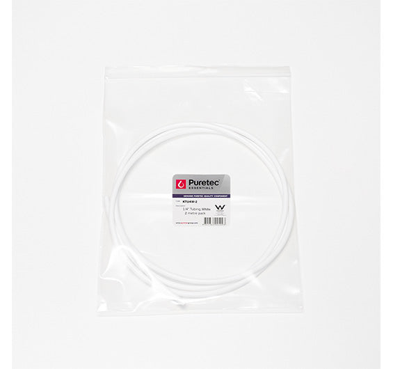 1/4 High Pressure Tubing, White 2M Pack