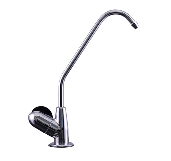 Faucet, Long Reach, Chrome, 1/4 Turn Fin Handle
